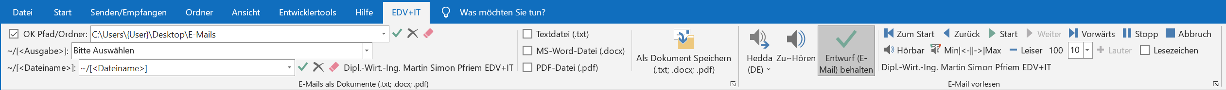 [EDV+IT Systemtechnik] DokumentenAblage & DokumentenSprecher